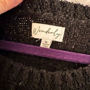 Wonderly Black Knit Sweater